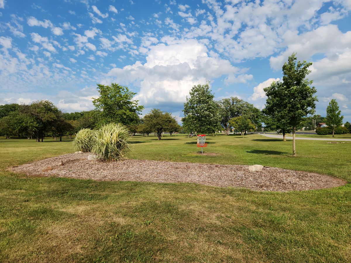 View of hole 4's green from fairway.