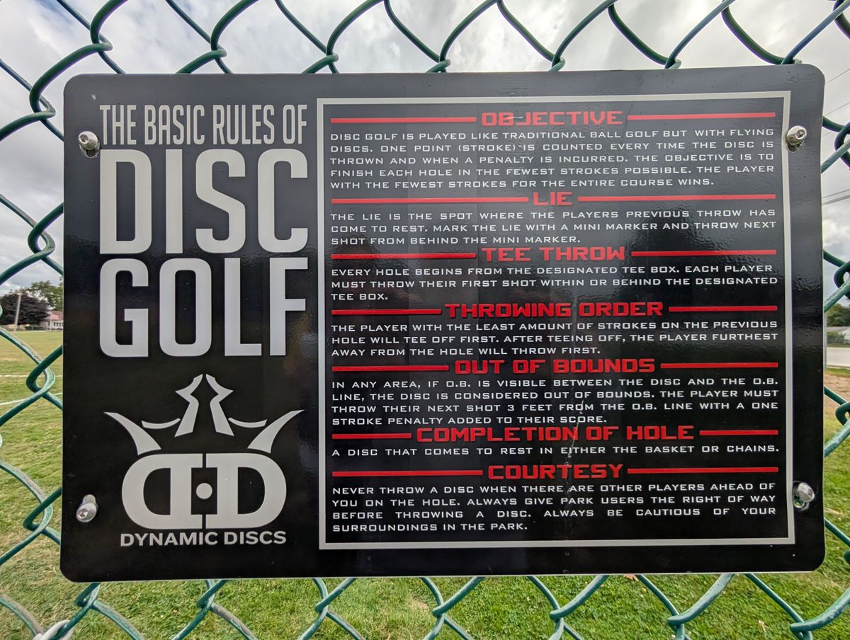Rules sign