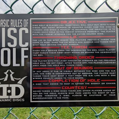 Rules sign