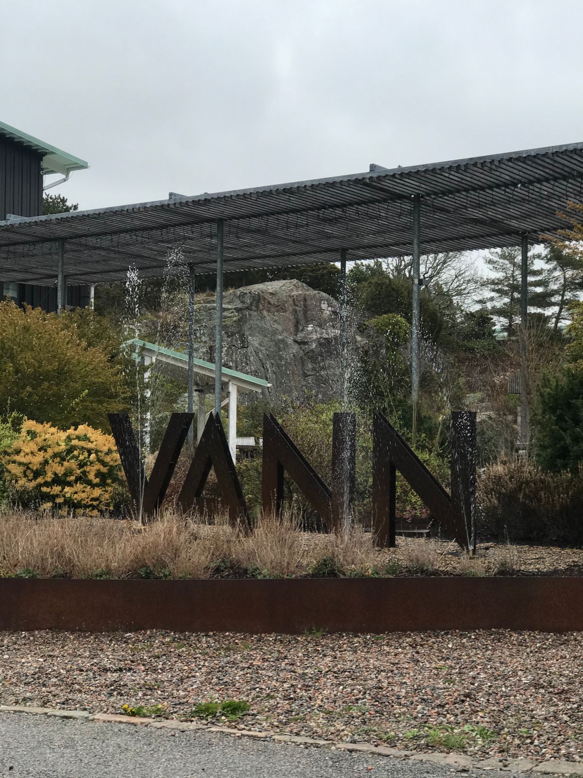 Discgolf course right outside Vann Spa