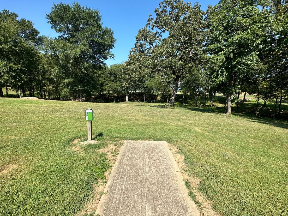 Hole 5 Tee Pad Mulberry Arkansas Disc Golf Course