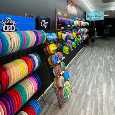 Dynamic left, Ken Climo middle, Discmania far right. Basic prices on all of the Discs.
