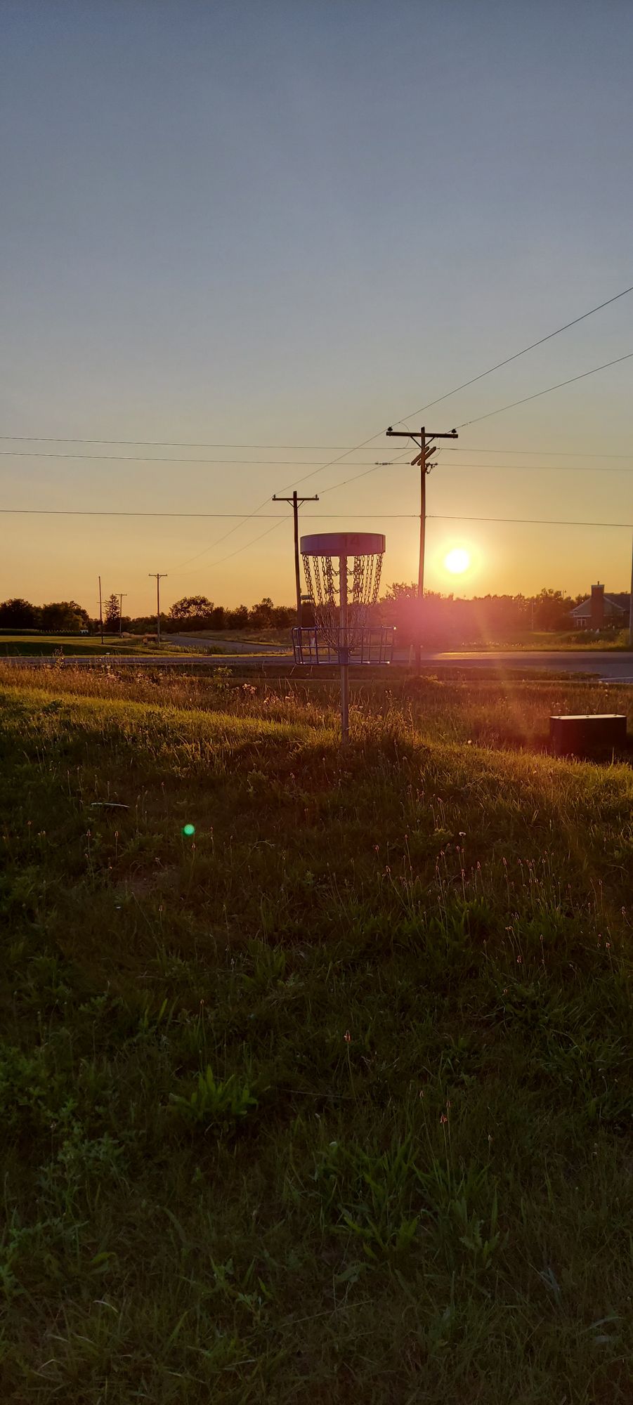 Basket at sunset