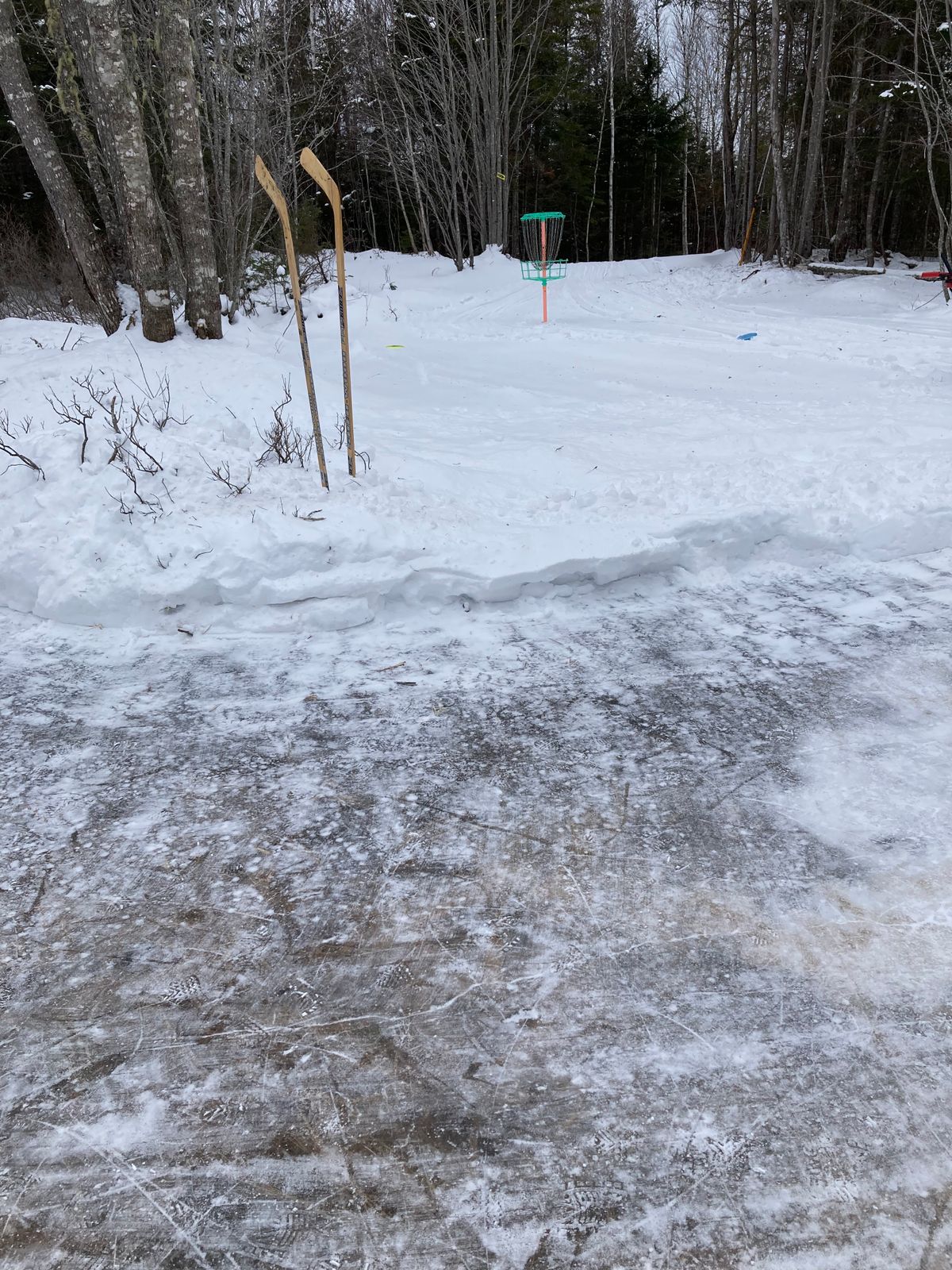Hole 17 - the pond is still OB even if you can walk on it.