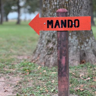 Mando on hole 9