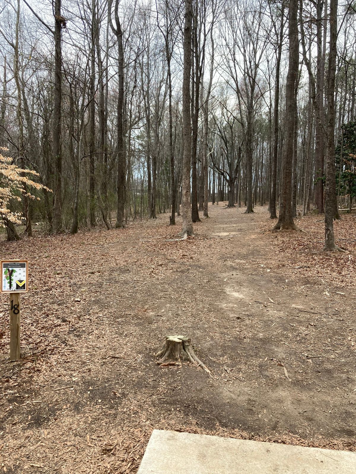 Hole 18 was a mile down this hallway - Cool hole!