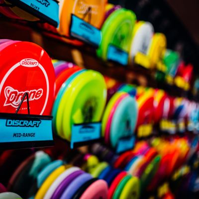 Large selection of discs from various brands