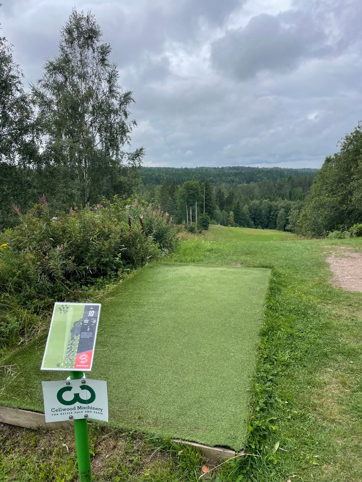Hole 10. Wind did not help. Awesome view.