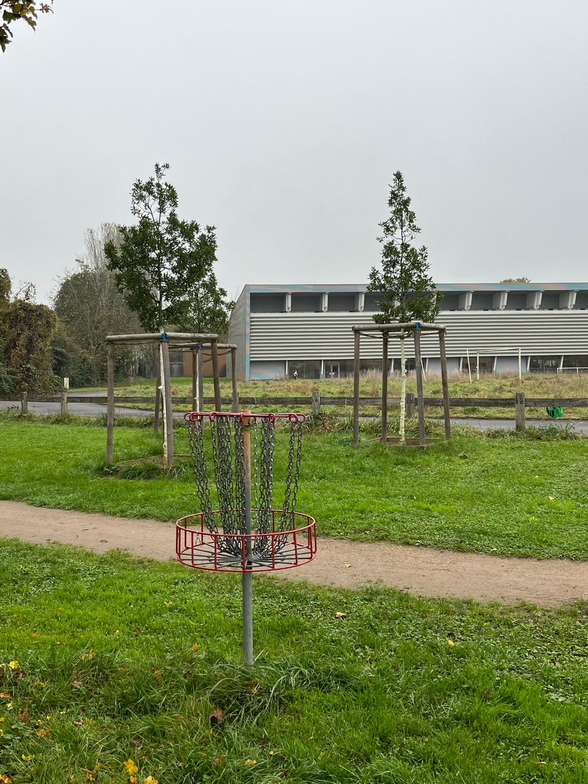 9 tee (the paved running track plays OB)