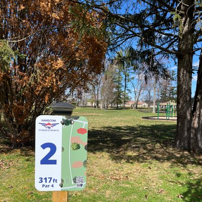 Hole 2 use caution over play area