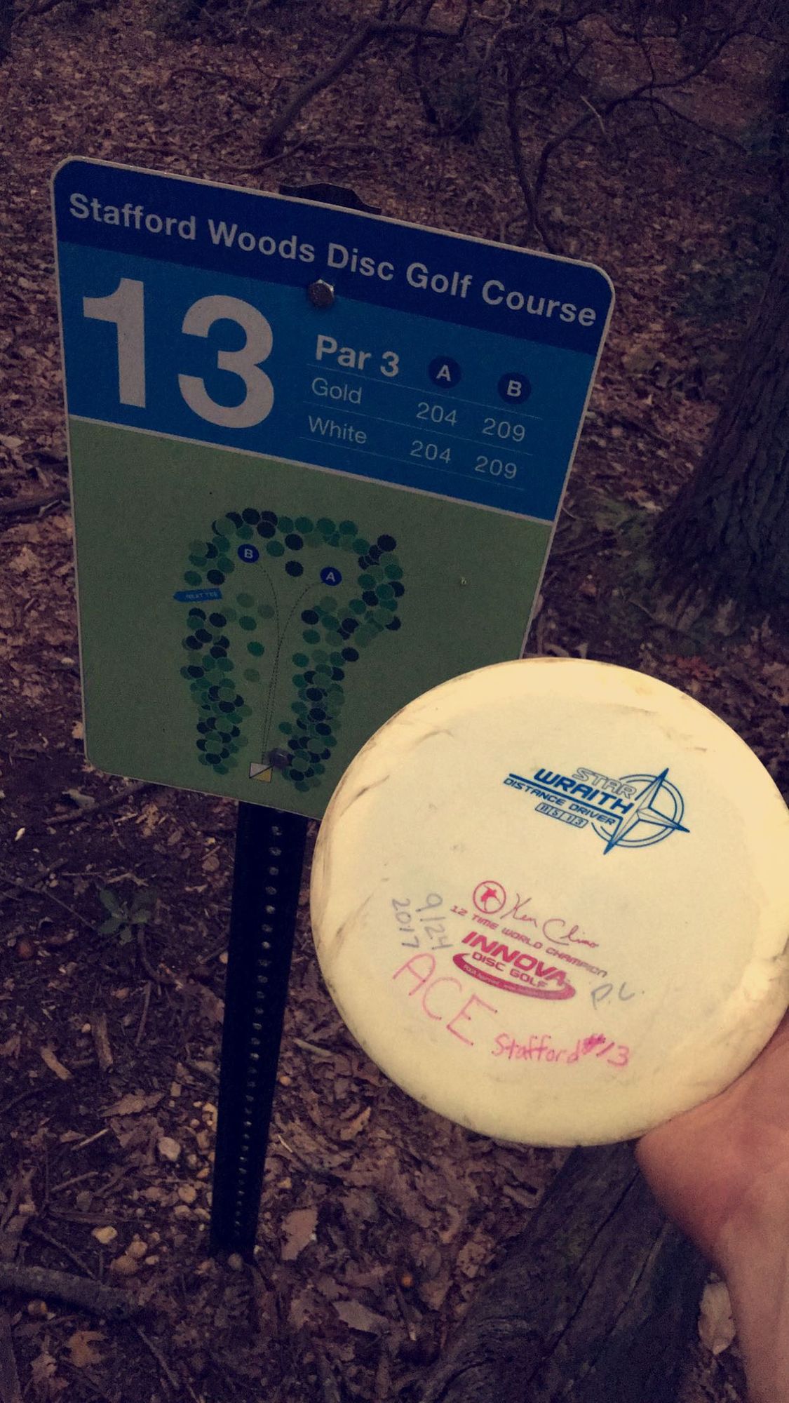 My first ace on hole 13