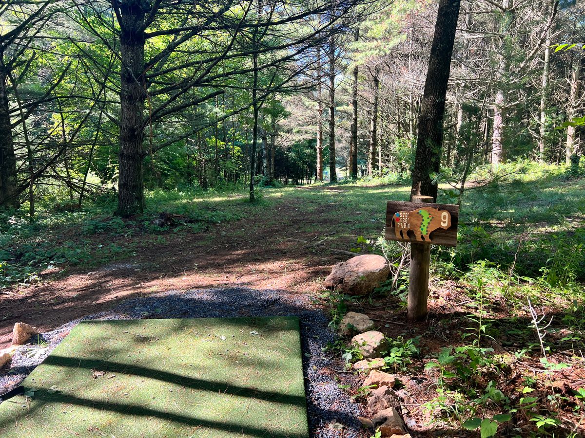 hole 9, short Tee