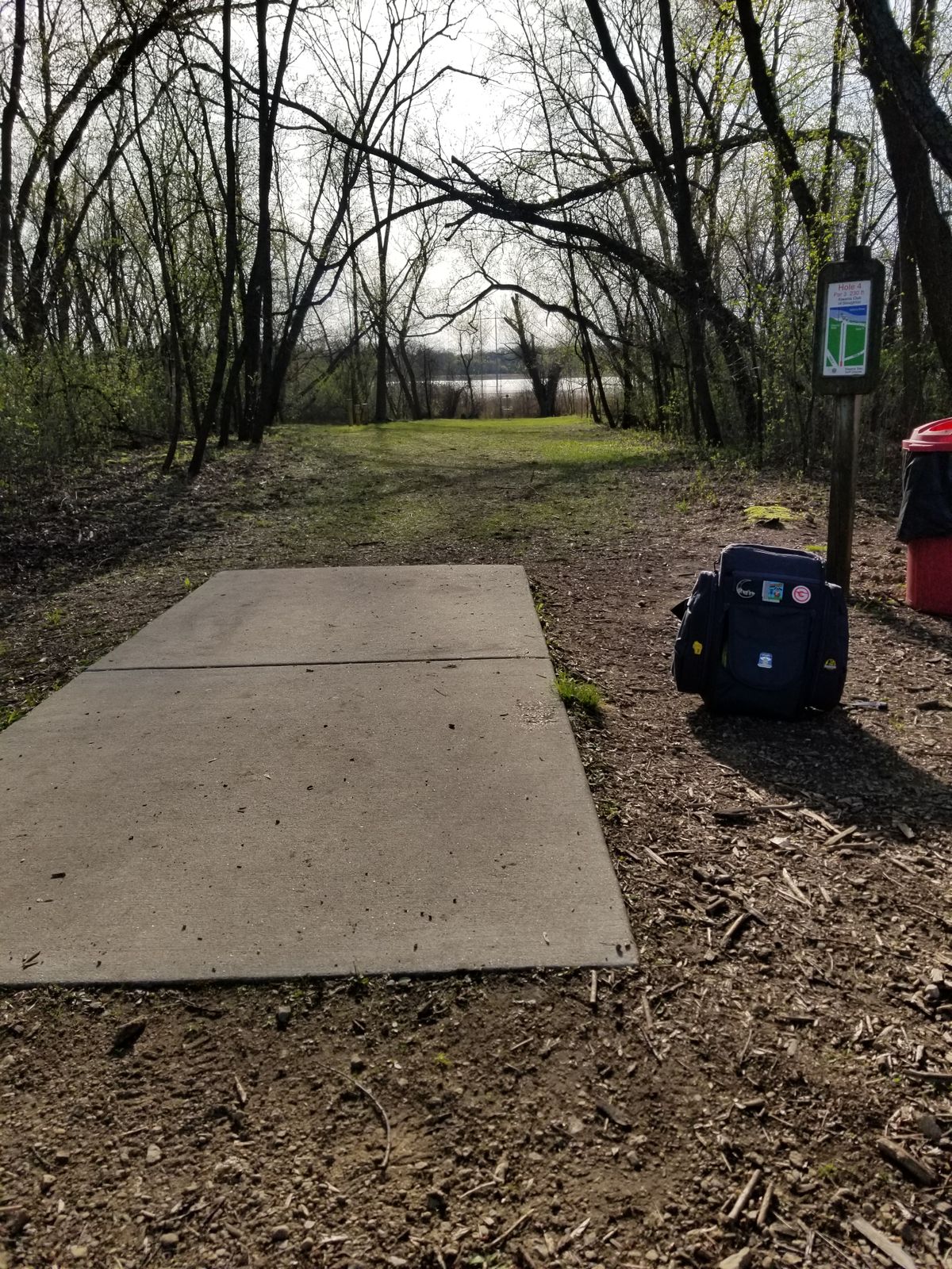 Hole #4 (Yahara River behind basket)