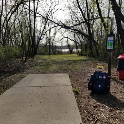 Hole #4 (Yahara River behind basket)