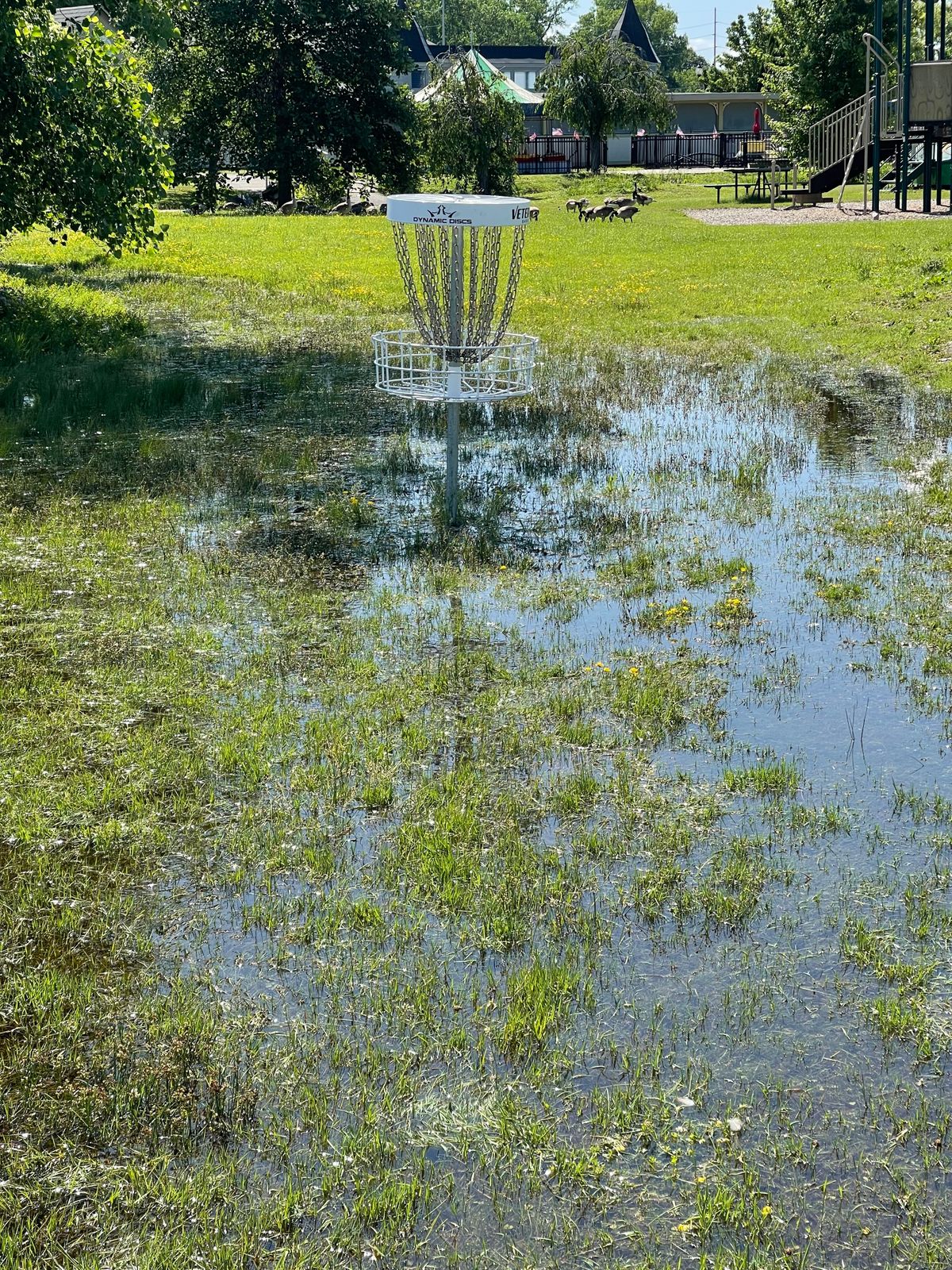 Hole 8 is pretty swampy