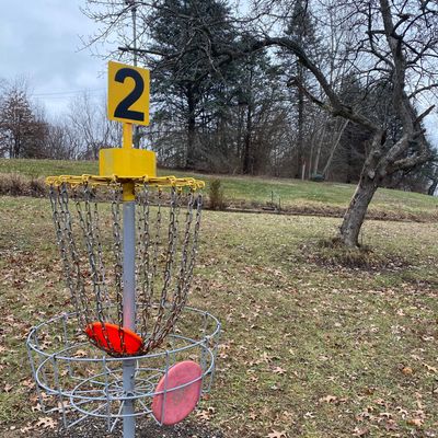 The baskets received a refresh fall of 2024, with larger number plates and fresh yellow paint