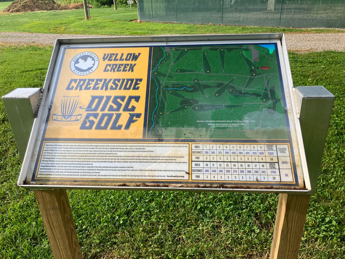 Yellow Creek Creekside Map.