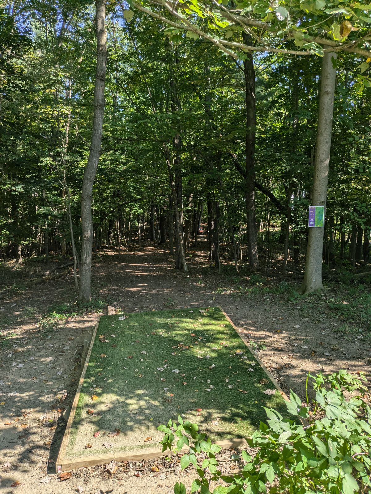 Hole 2 with the tough ace line