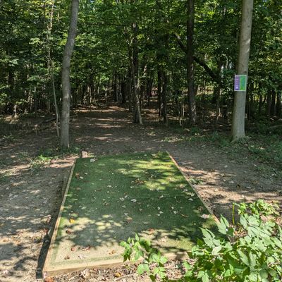 Hole 2 with the tough ace line