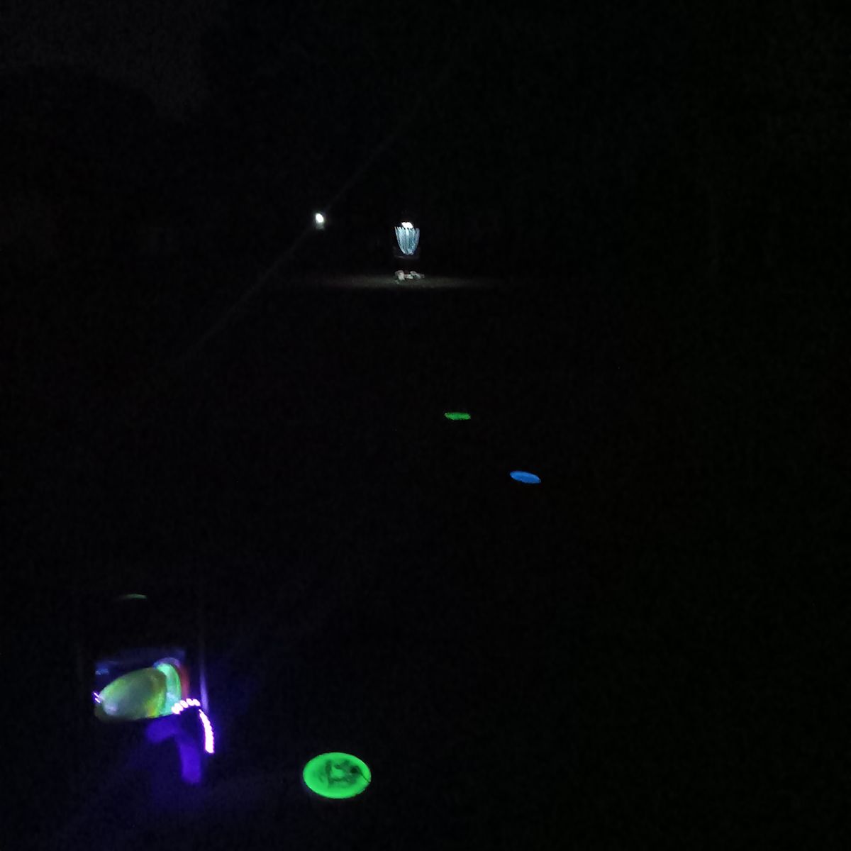 Baskets lit up 24/7