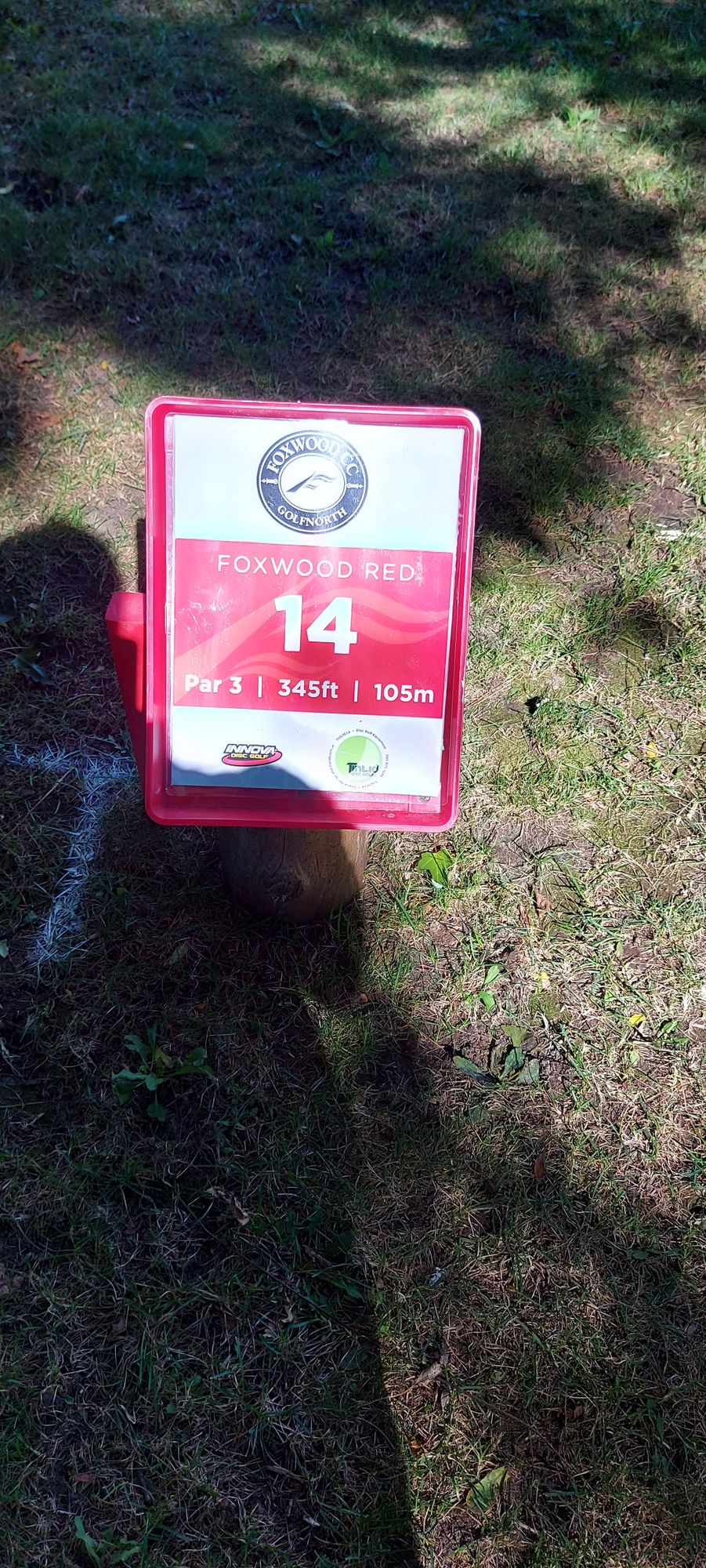 Hole sign #14.🇨🇦🍁🇨🇦🍁🇨🇦🍁🇨🇦