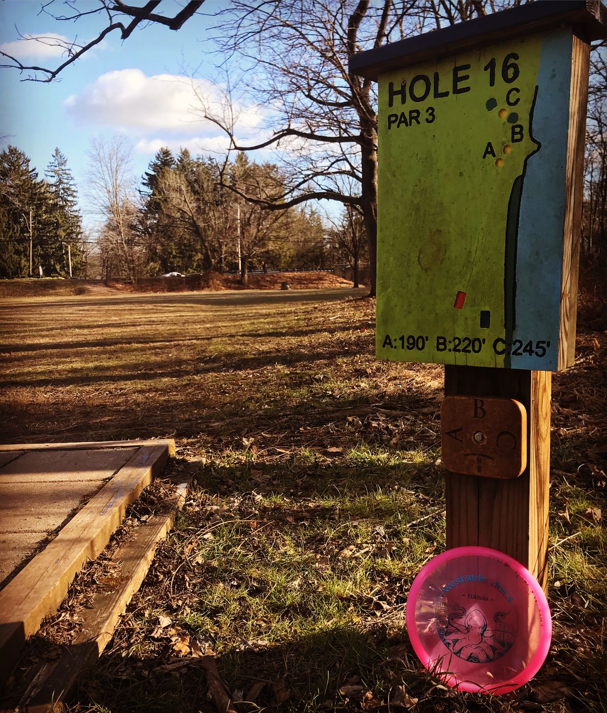 Tee box 16