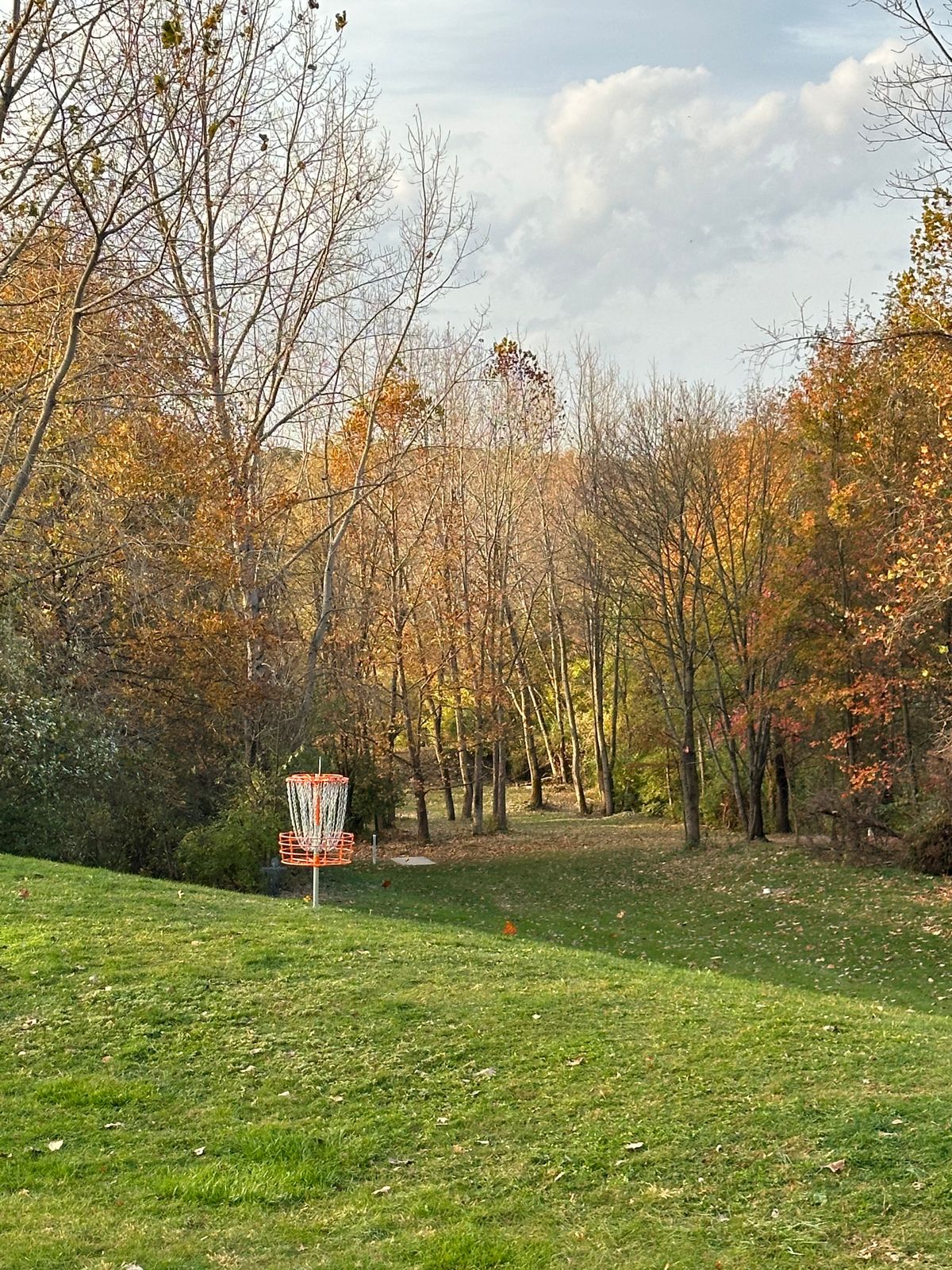 Looking down 18s fairway (10/31/24)