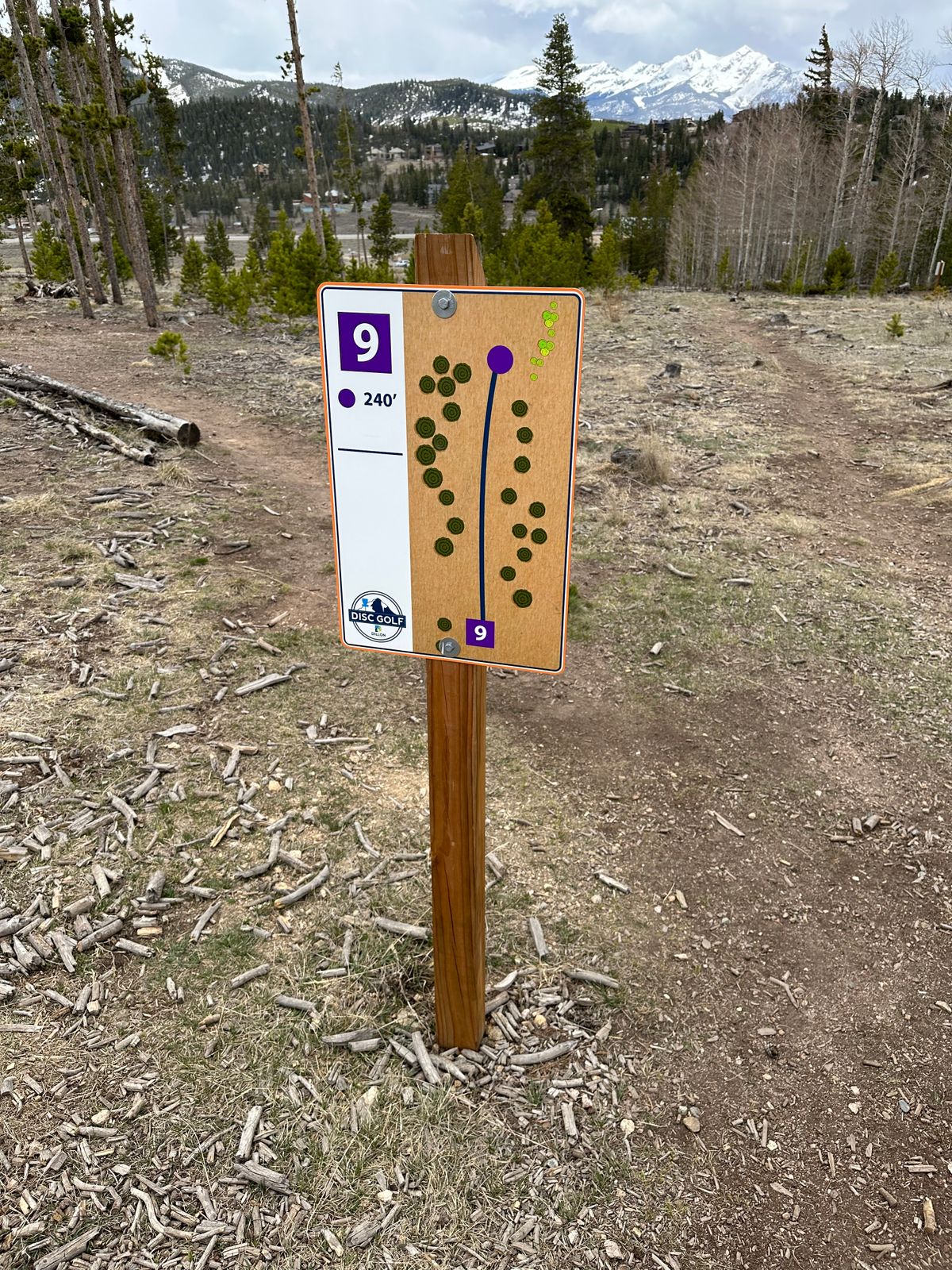 Hole 9 Tee Sign