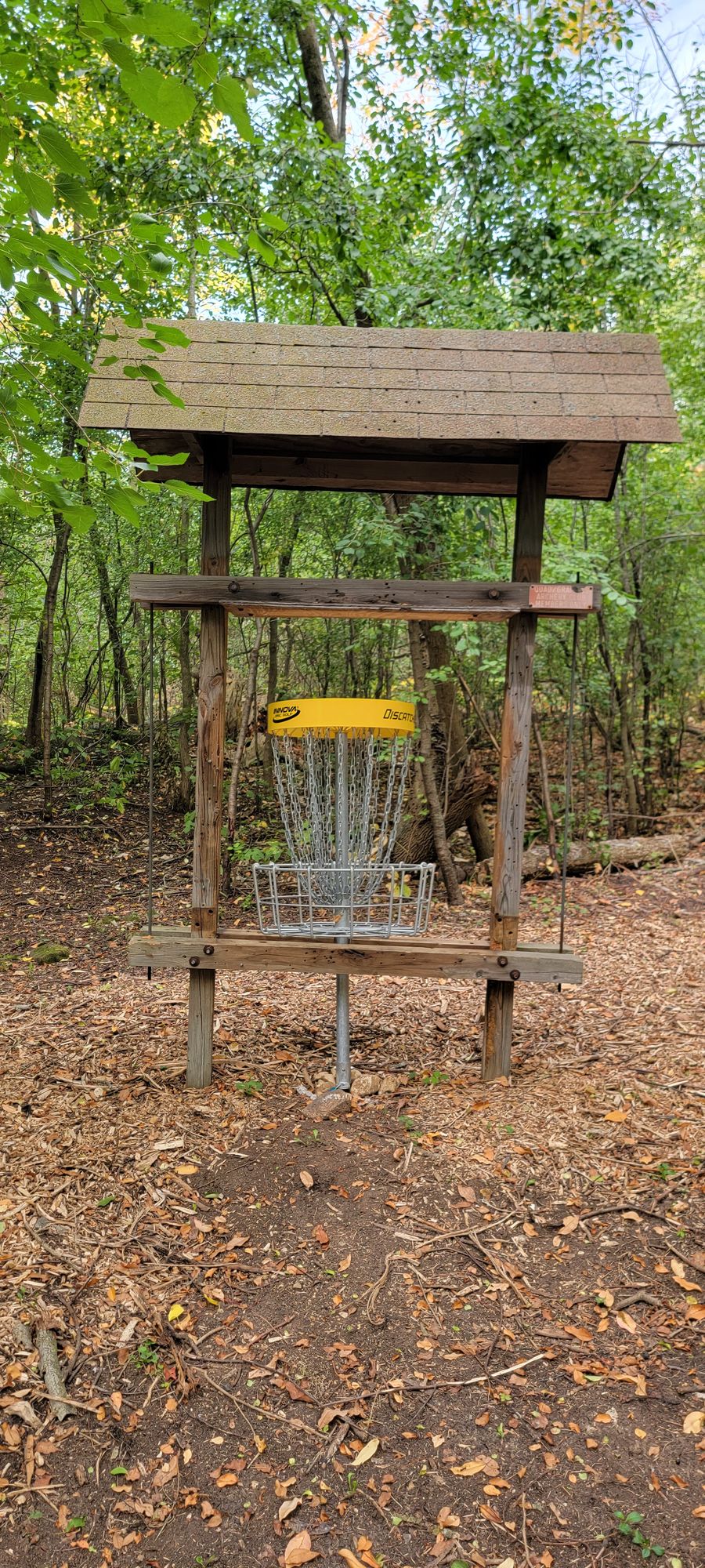 Hole 14. Old Archery target.