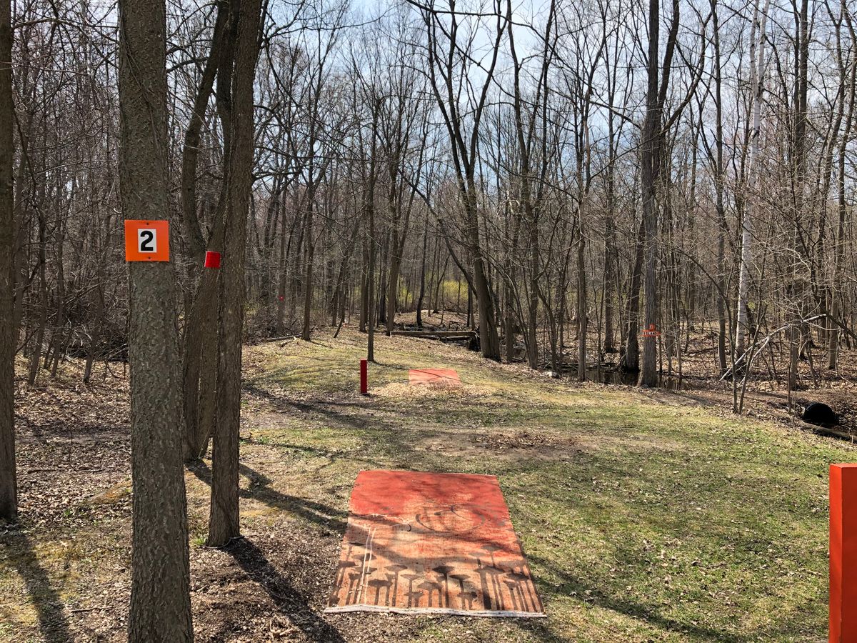 Hole 2 Long and short tees