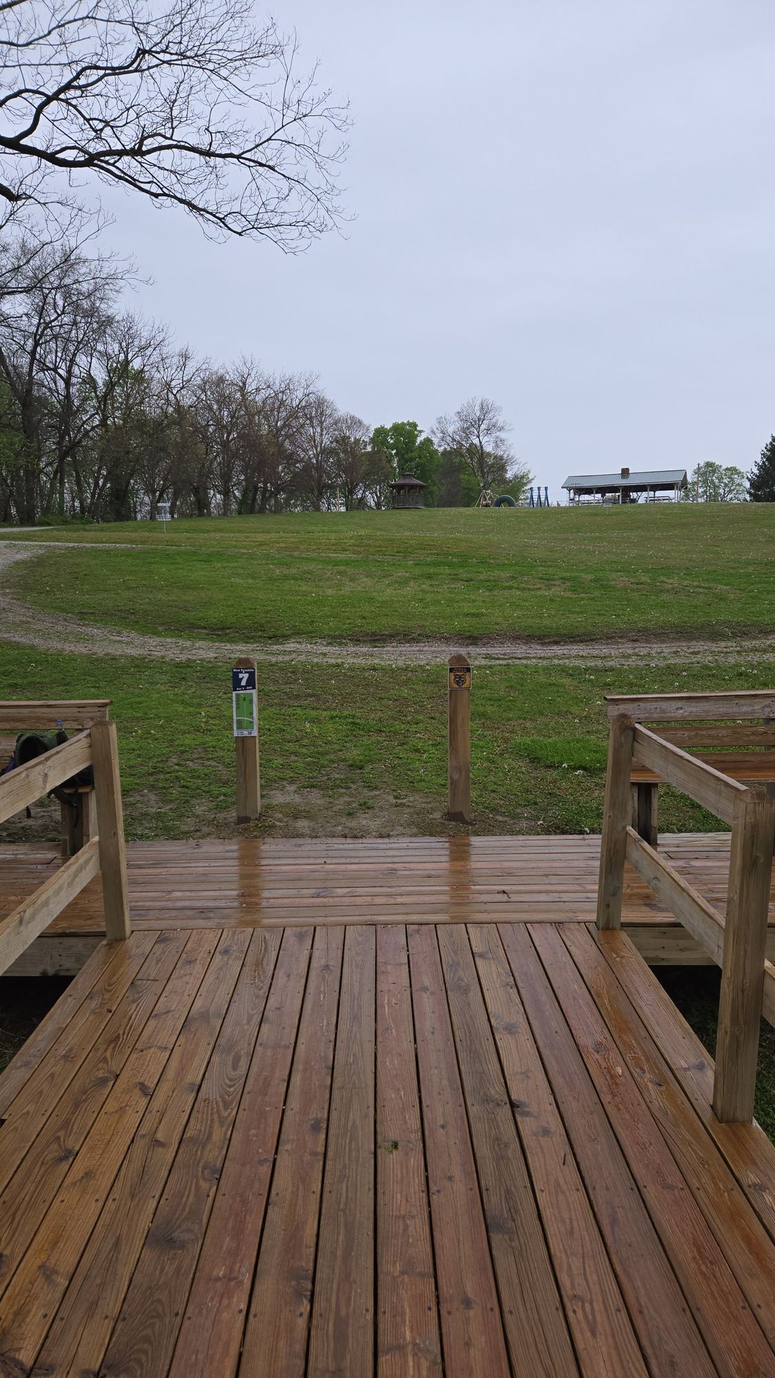 Hole 5 tee pad  (7) main 
Headed to cage 9 800 plus ft.