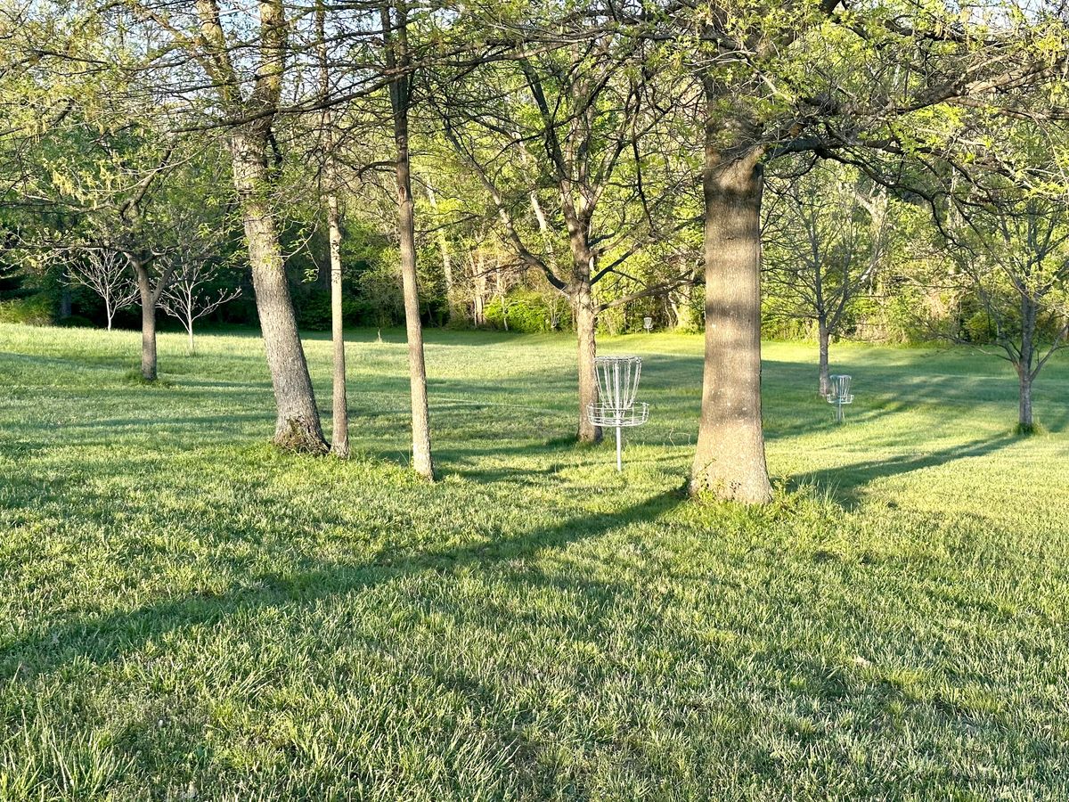 Hole 2 basket from circle 2.