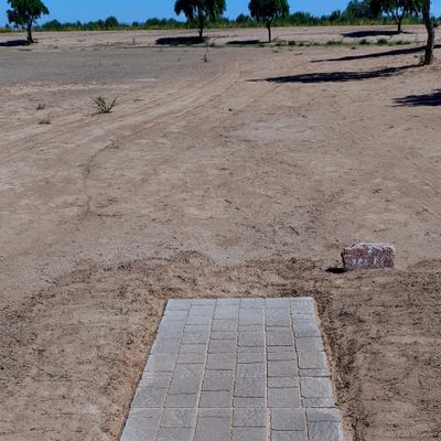 Hole 2 tee pads cleaned up .