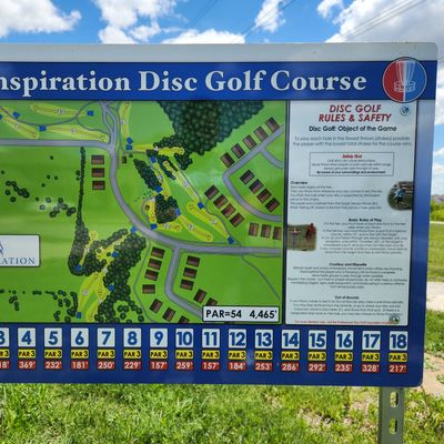 Inspiration DGC sign and map