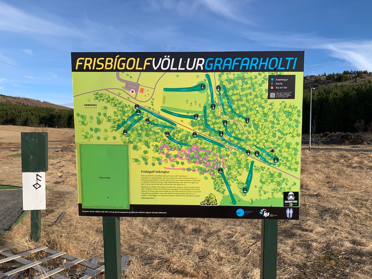Discgolf course map 🗺️