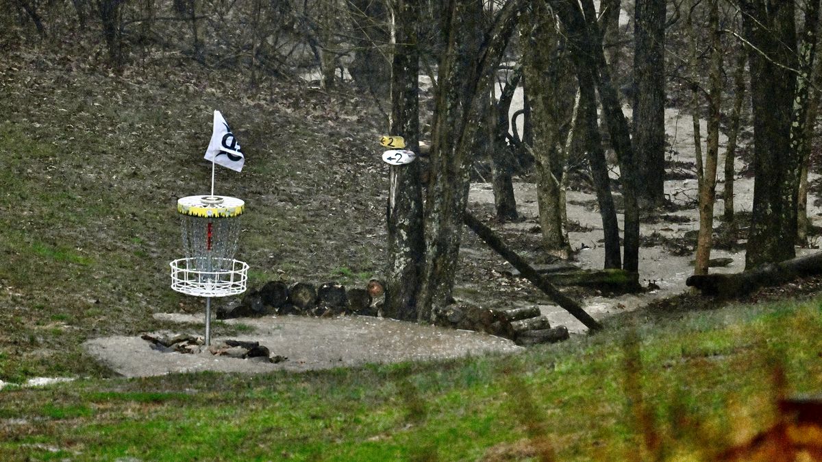 Hole one during recent storms.