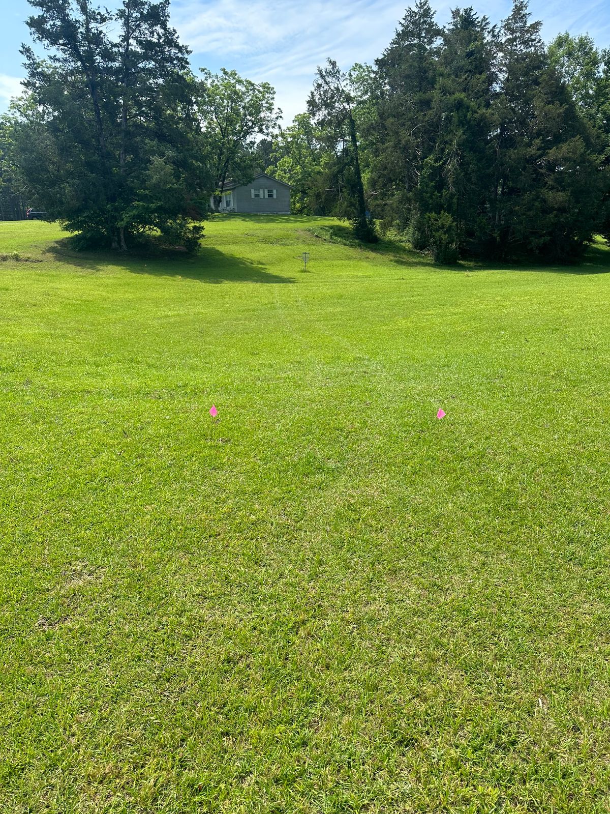 Hole 18 short and senior tee