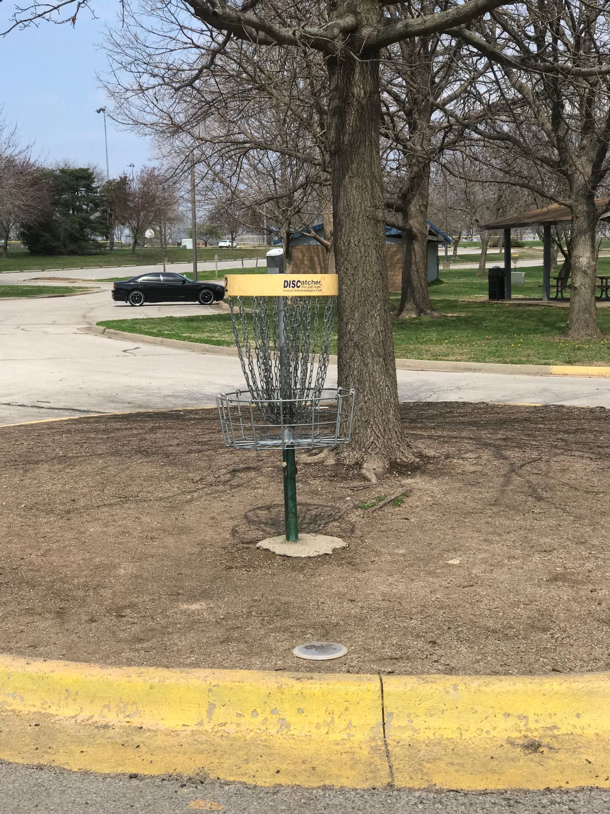 Parking the island hole, hole #2 at Prairie Center
