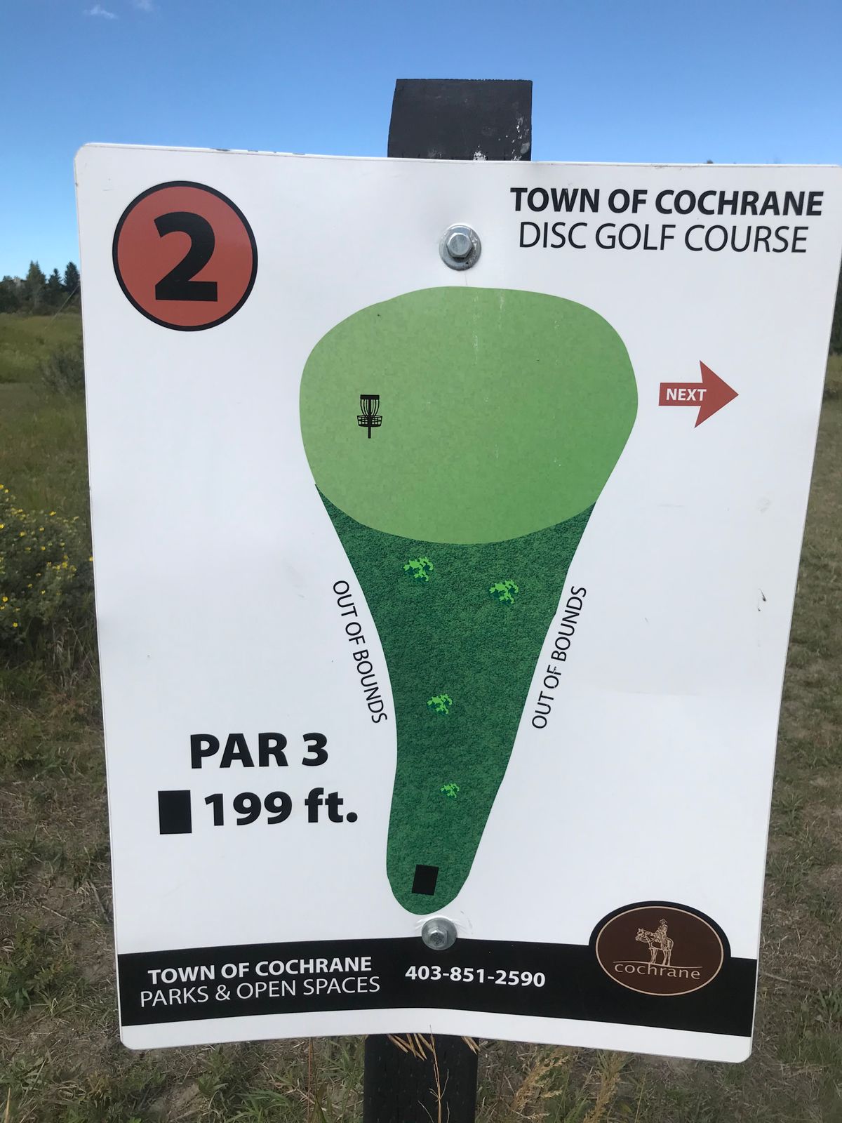 Hole 2 layout