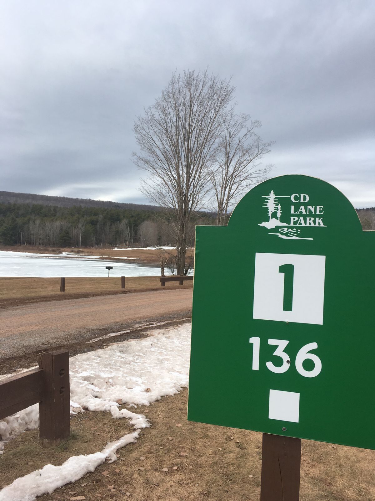 Tee 1 - uphill to basket.