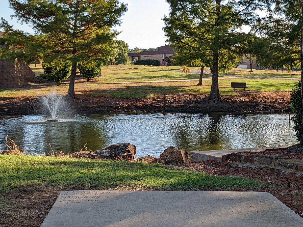 Hole 18 from the tee.