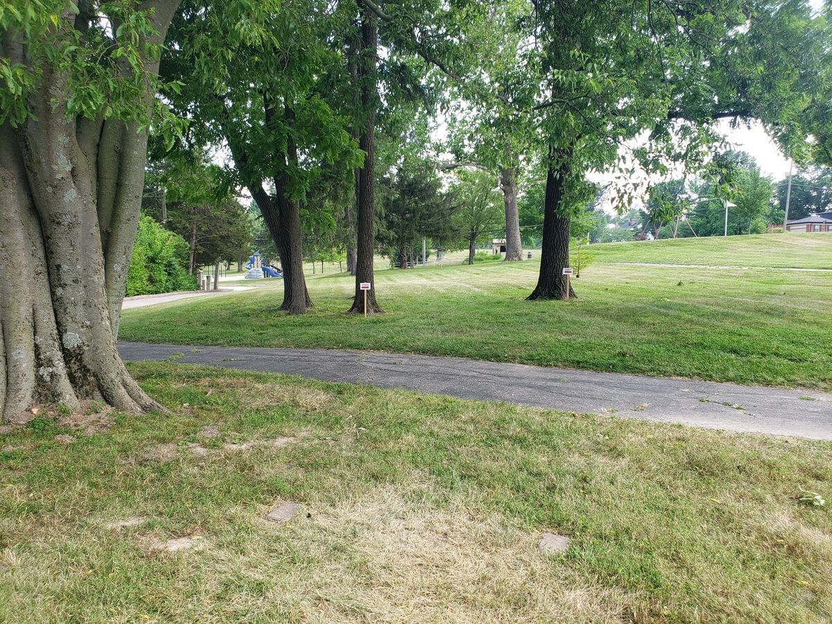 Hole 6 Crestwood park disc golf course