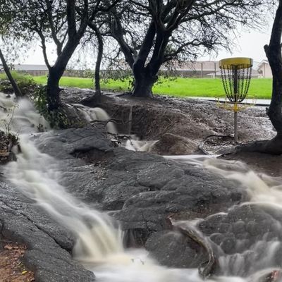 Hole #11 during a monsoon