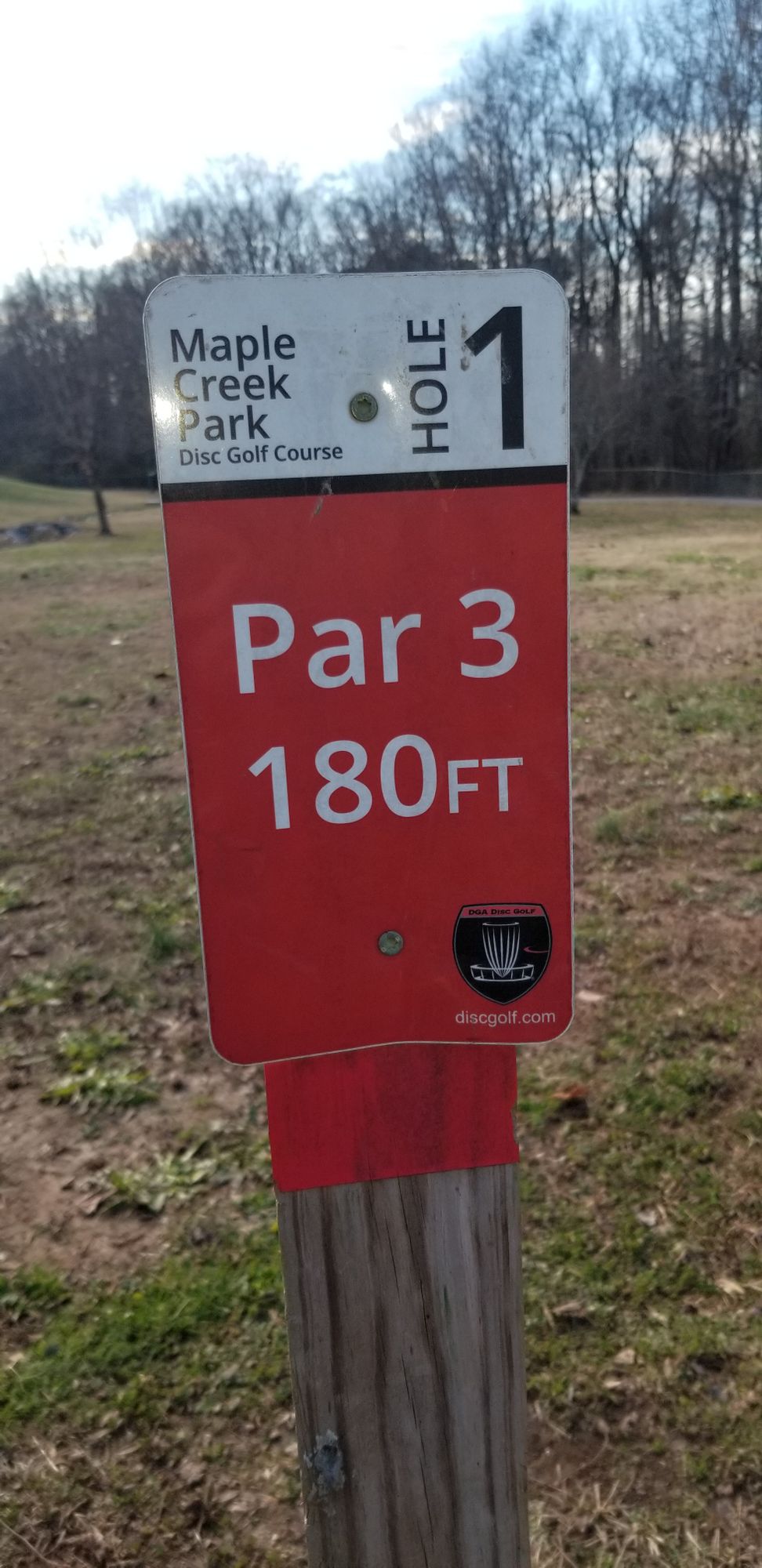 Hole 1 Sign