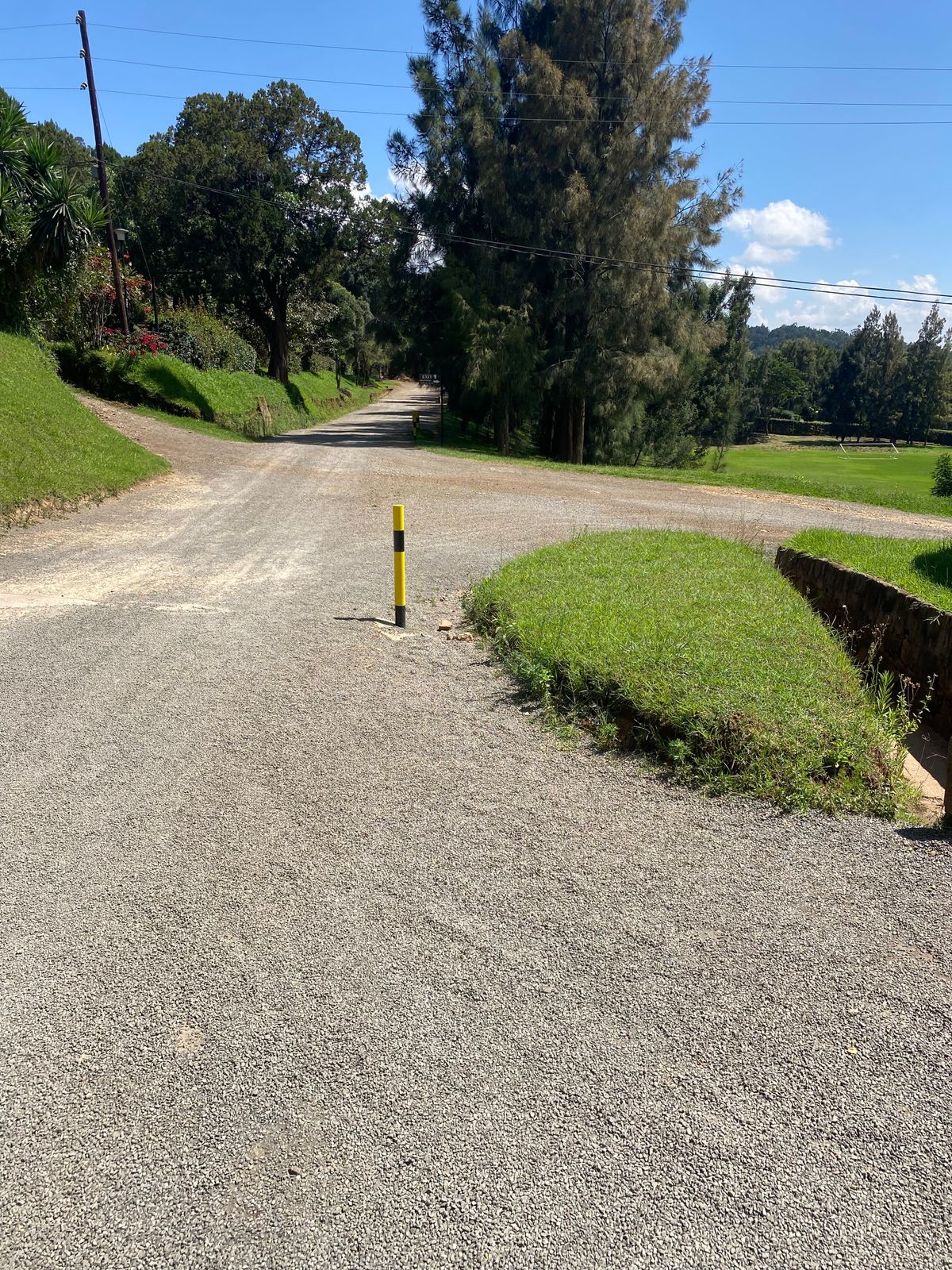 Target of hole 15 (Yellow post)