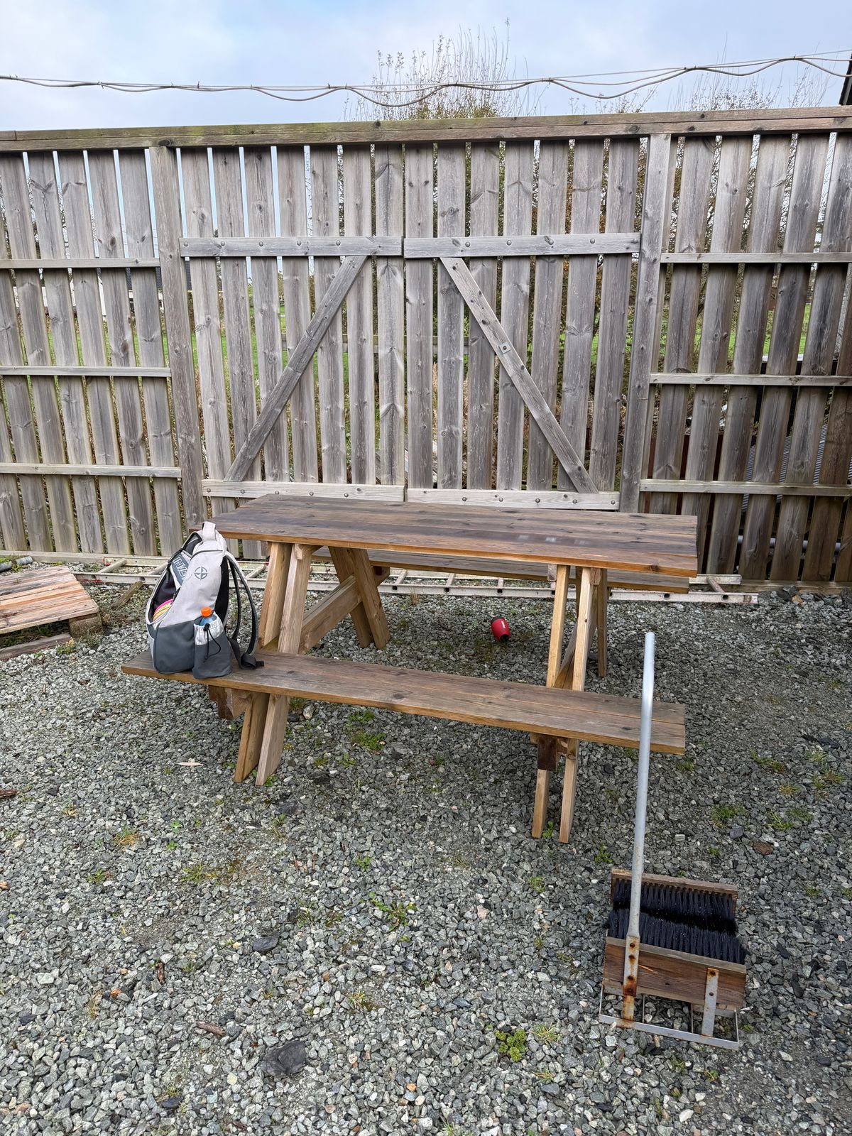 Bench at start area