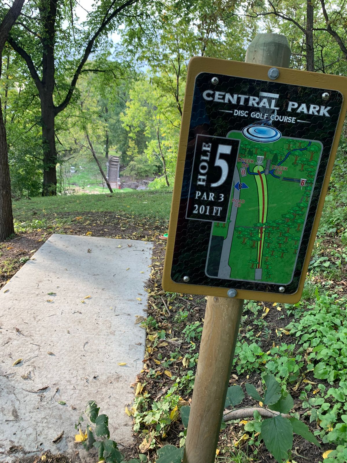 Hole 5 teepad.