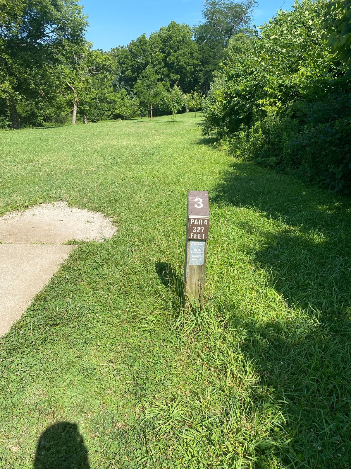 Hole 3: Par4, 327ft
