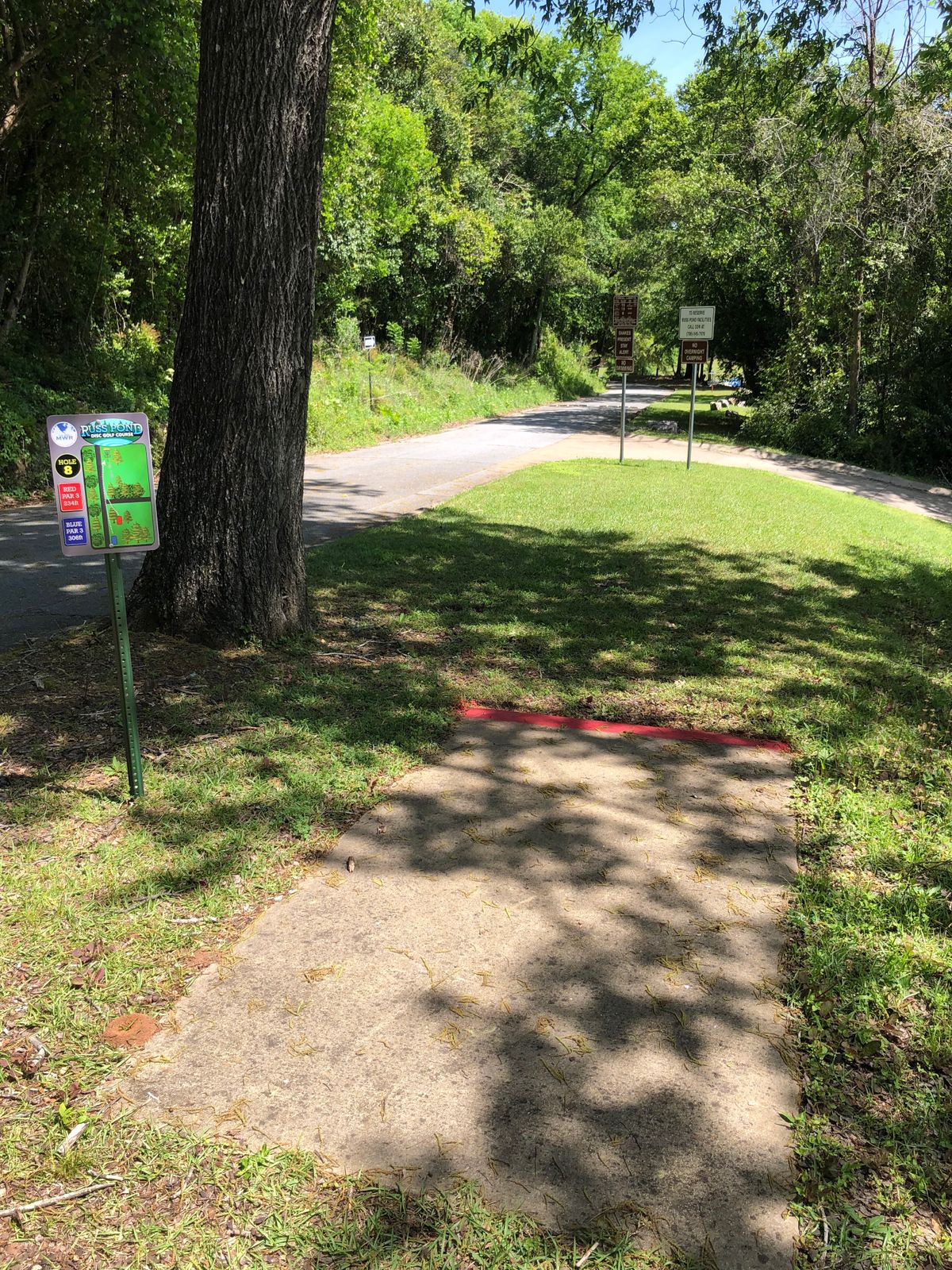 Hole 8 Red Tee pad
