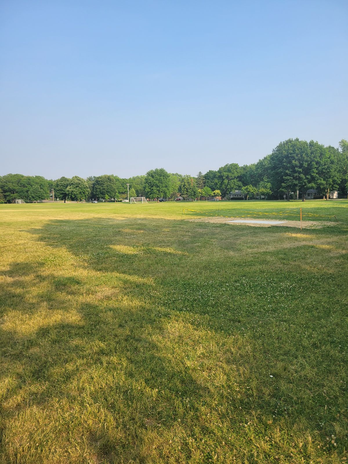 New teebox for field throws/practice